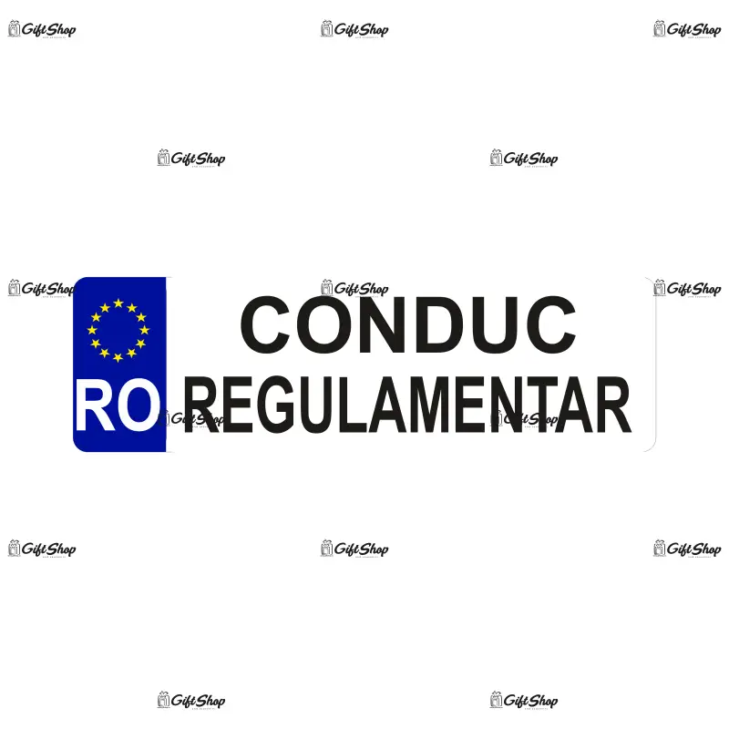 Conduc regulamentar, indicator masina, dimensiune 500x100 mm